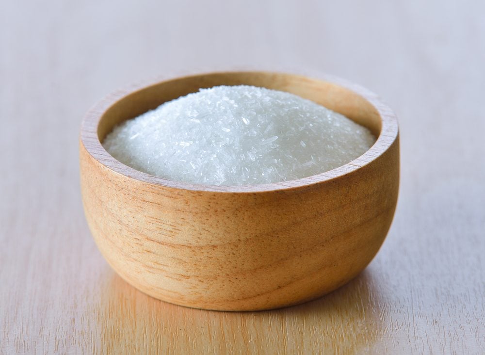 Monosodium Glutamate in wood bowl