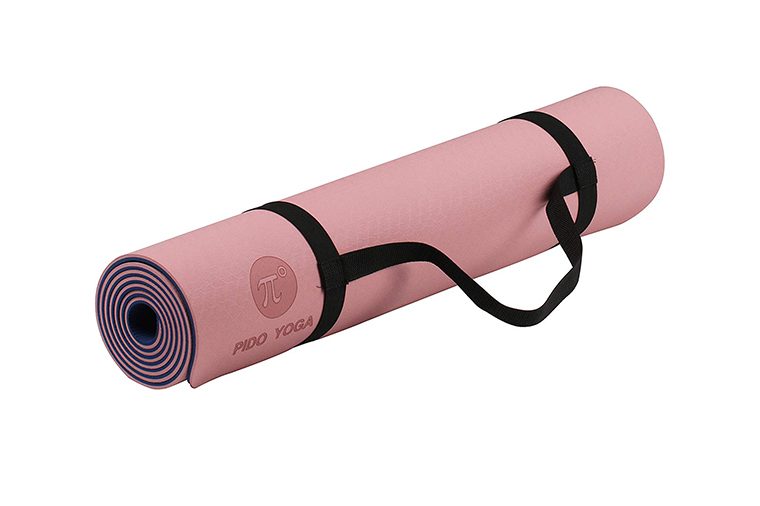 Heathyoga Eco Friendly Non Slip Yoga Mat, Body Alignment System, SGS  Certified TPE Material
