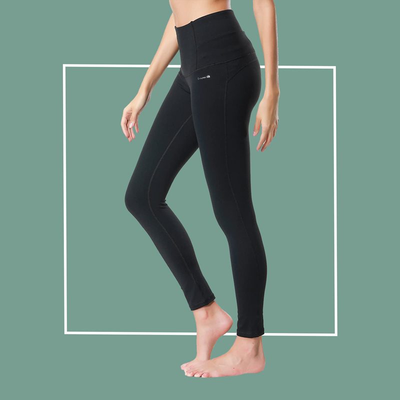 Women's Compression Yoga Pants Power Stretch Workout Leggings with High  Waist Tummy Control