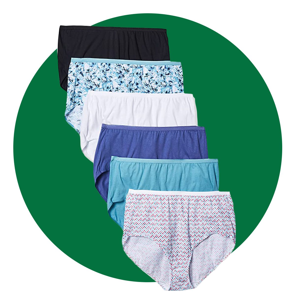 Just My Size Women's Plus 5-Pack Cotton High Brief