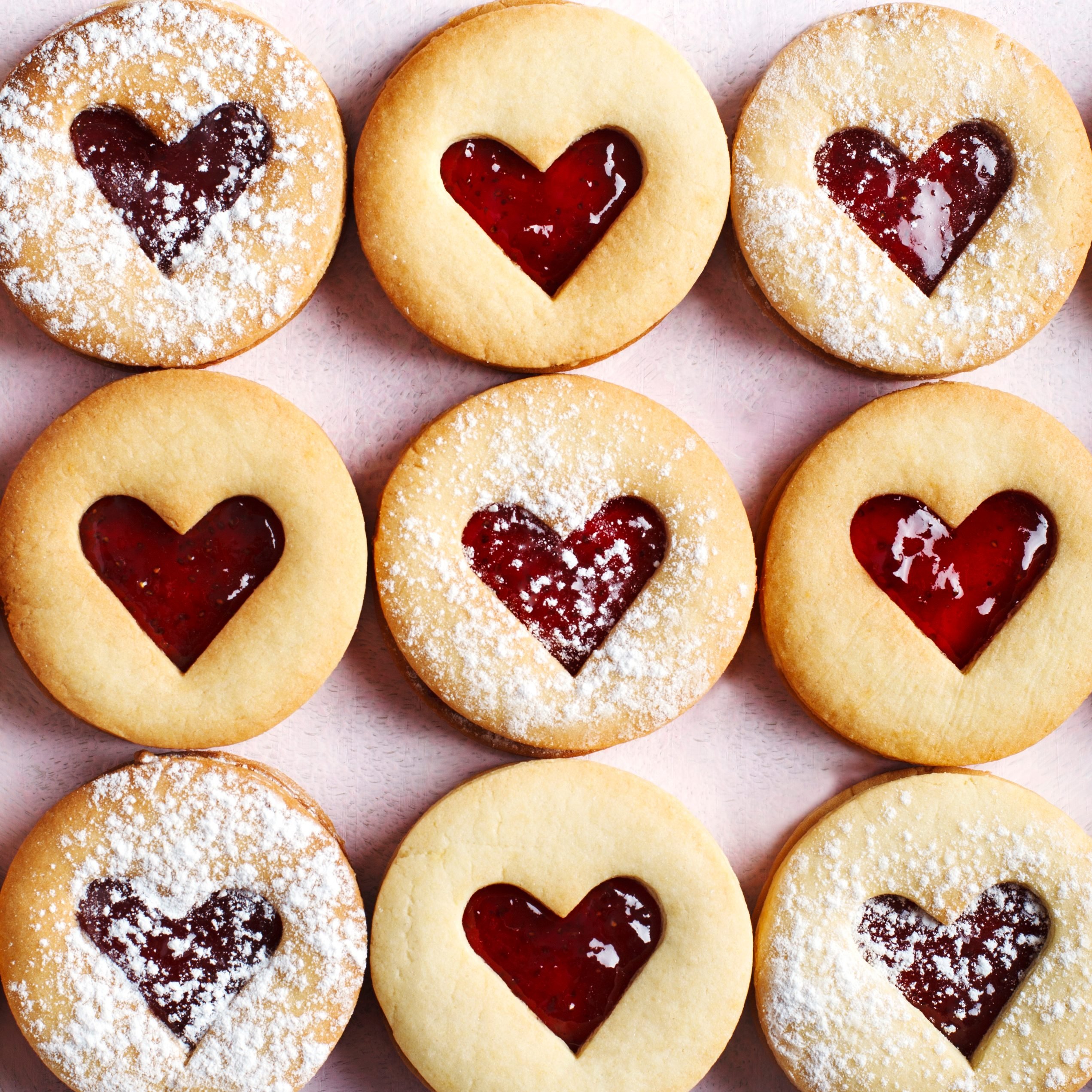 heart health cookie|Processed-meats|flour in a sieve|Fried chicken legs with french fries|soda with ice full frame close up|yellow candy|Negroni cocktail|overhead shot of canned beans|Freshly baked cinnamon buns with spices and cocoa filling|condiments in refrigerator