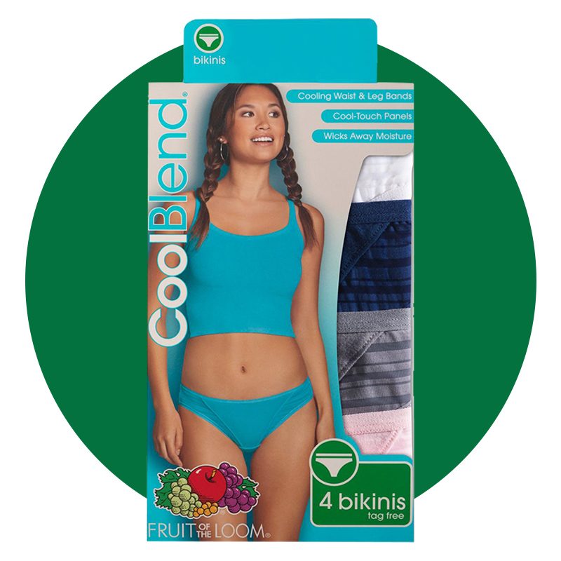 Women's CoolBlend Bikini, 4 Pack