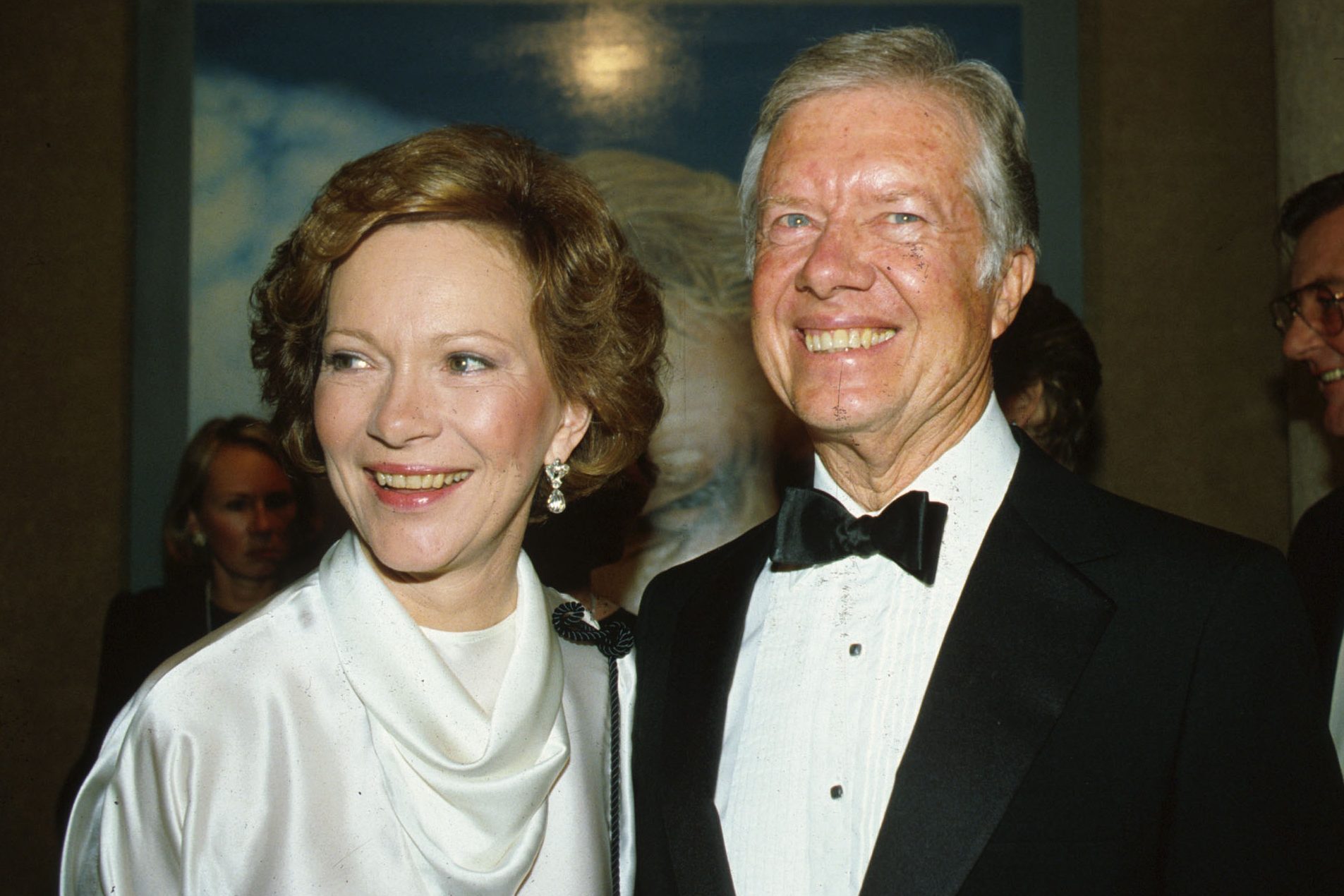 Jimmy Carter and wife Rosalyn at the Sotheby's Auction in New York City, NY, October 4, 1983