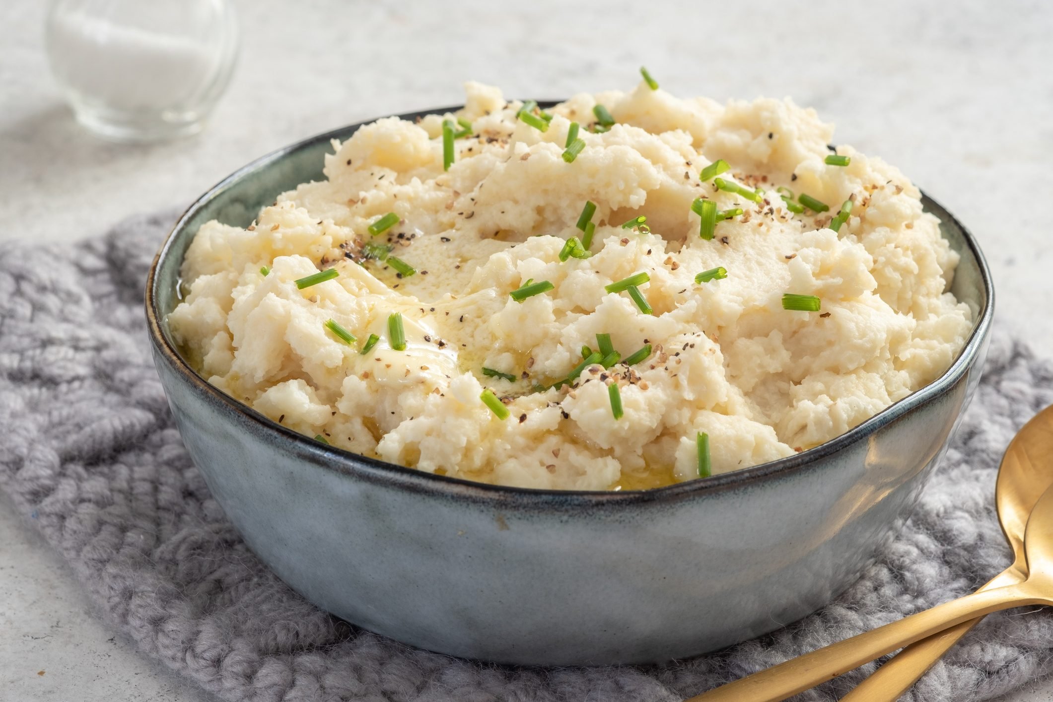 mashed cauliflower with butter